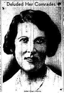 Juliet Stuart Poyntz Disappeared